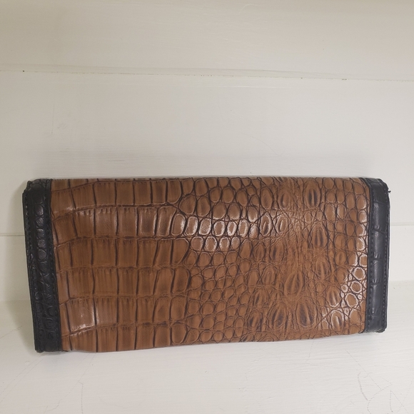Sondra Roberts Faux Alligator Skin Clutch - Picture 2 of 6
